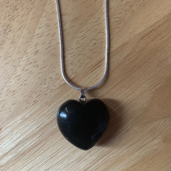 Shungite Heart Necklace - Picture 5 of 8